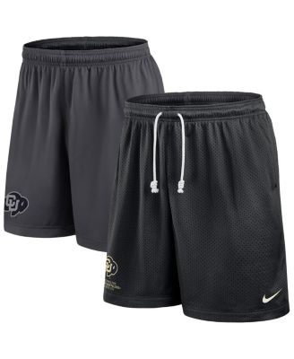 Men's Black/Gray Colorado Buffaloes 2025 Sideline Reversible Performance Shorts