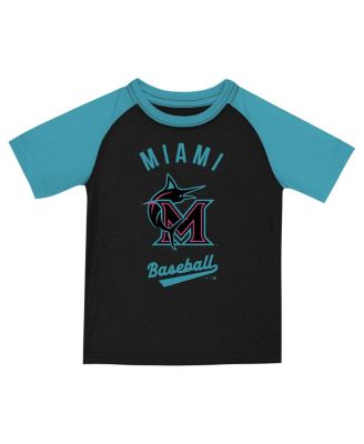 Toddler Black/Teal 2-Piece Miami Marlins 2025 City Connect Shirt and Shorts Set