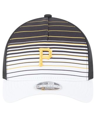 Men's Black Pittsburgh Pirates Gradient 9FORTY M-Crown Adjustable Hat