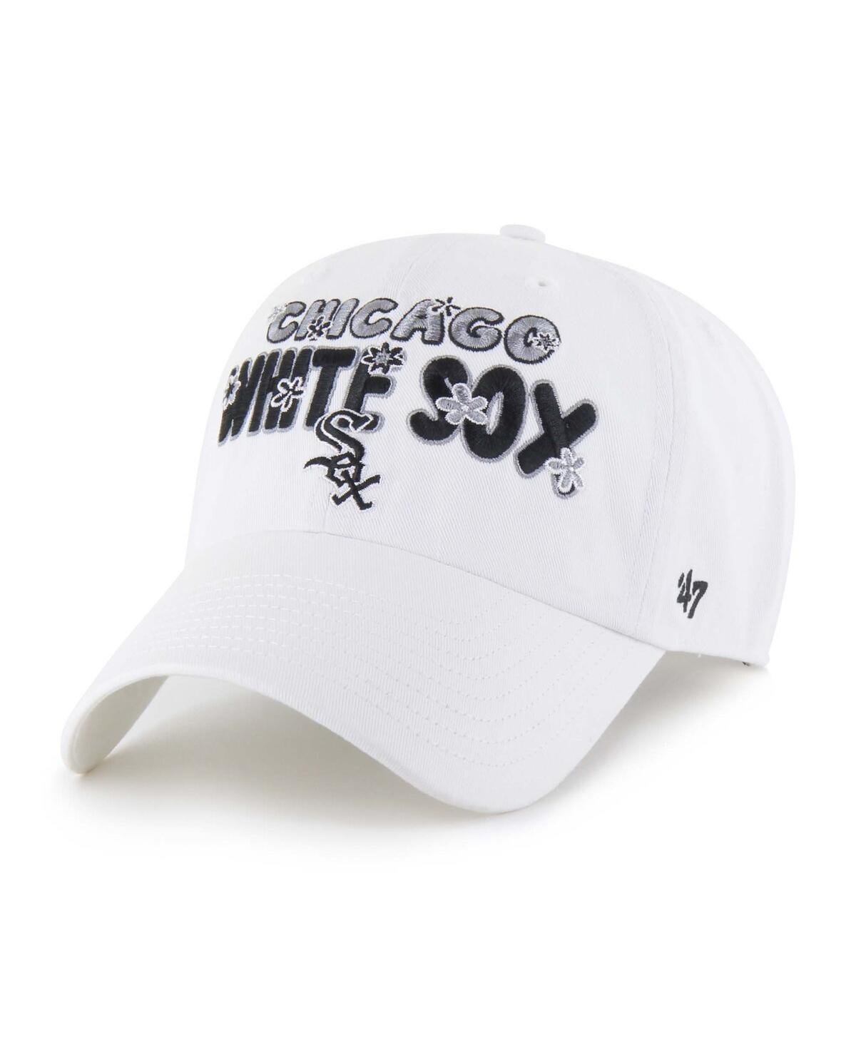 Women's White Chicago White Sox Flower Power Clean Up Adjustable Hat - White