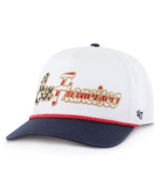 '47 Brand - Men's White San Francisco 49ers Patriotic Overhand Hitch Adjustable Hat