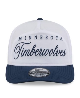 Men's White/Navy Minnesota Timberwolves 2025 NBA Draft On-Stage Nylon 19TWENTY Adjustable Hat