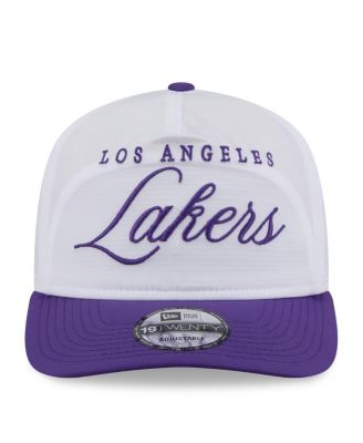 Men's White/Purple Los Angeles Lakers 2025 NBA Draft On-Stage Nylon 19TWENTY Adjustable Hat