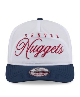 Men's White/Navy Denver Nuggets 2025 NBA Draft On-Stage Nylon 19TWENTY Adjustable Hat
