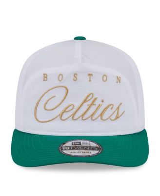 Men's White/Kelly Green Boston Celtics 2025 NBA Draft On-Stage Nylon 19TWENTY Adjustable Hat