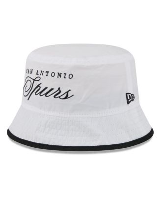 Men's White/Black San Antonio Spurs 2025 NBA Draft Nylon Bucket Hat