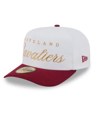 Men's White/Wine Cleveland Cavaliers 2025 NBA Draft A-Frame 59FIFTY Fitted Hat