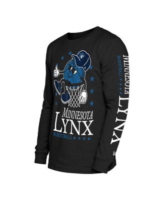Men's Black Minnesota Lynx Old School Sport Long Sleeve T-Shirt