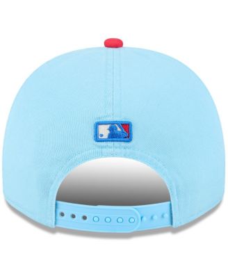 Men's Light Blue/Red Athletics 2025 Fourth of July Golfer Snapback Hat