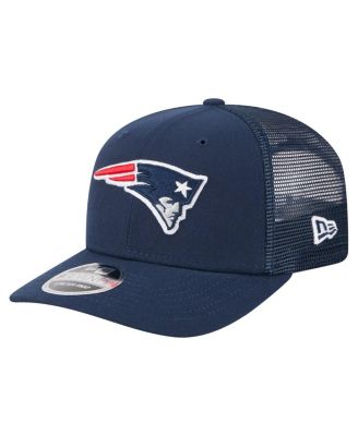 New Era - Men's Navy New England Patriots Team Collection 9SEVENTY Stretch-Snap Adjustable Hat