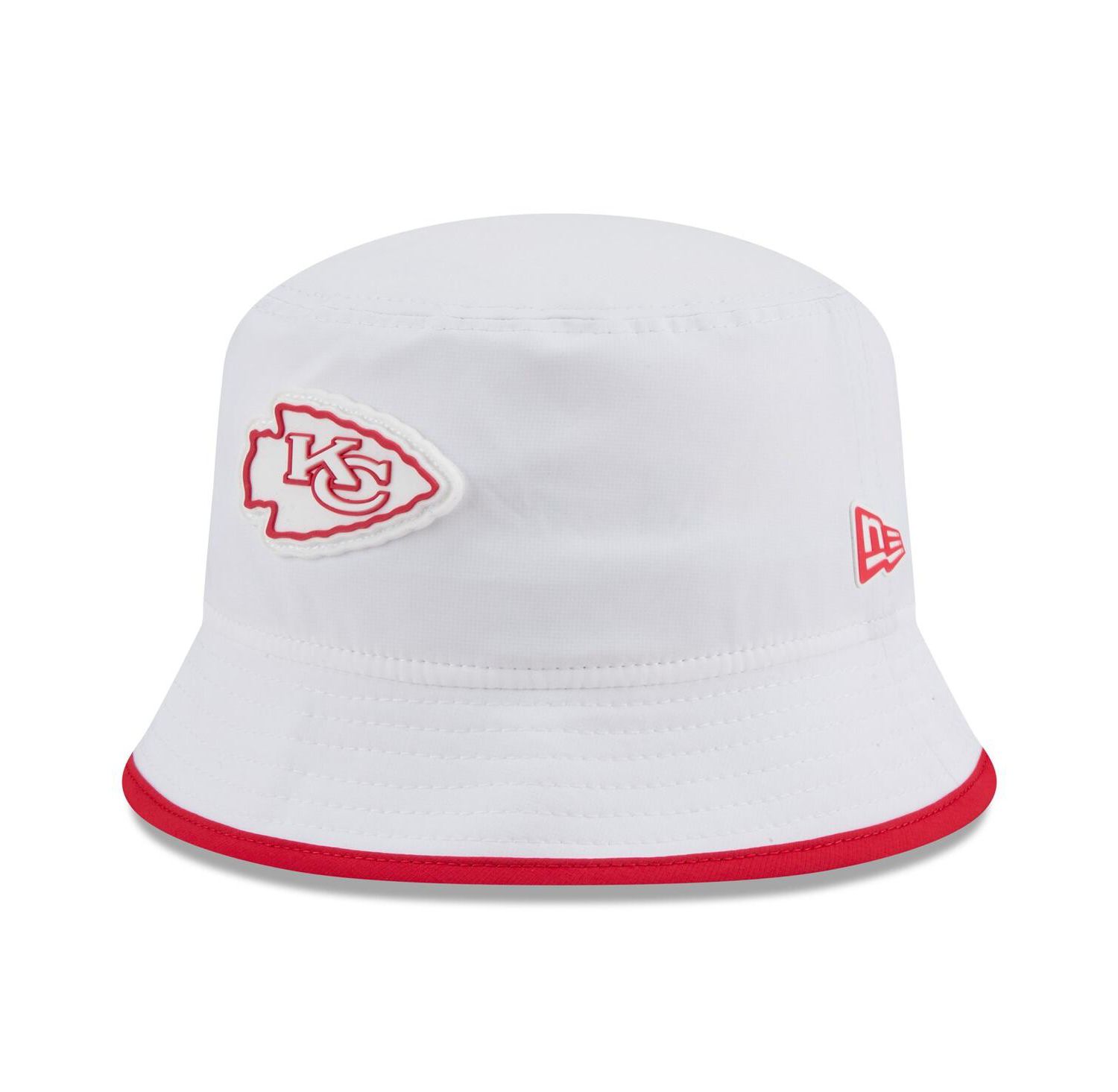 Men's White Kansas City Chiefs 2025 NFL Training Camp Stretch Bucket Hat