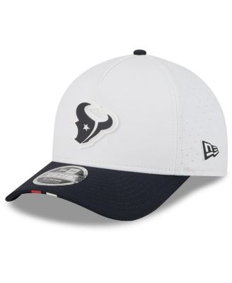 New Era - Men's White/Navy Houston Texans 2025 NFL Training Camp A-Frame 9FORTY Adjustable Hat