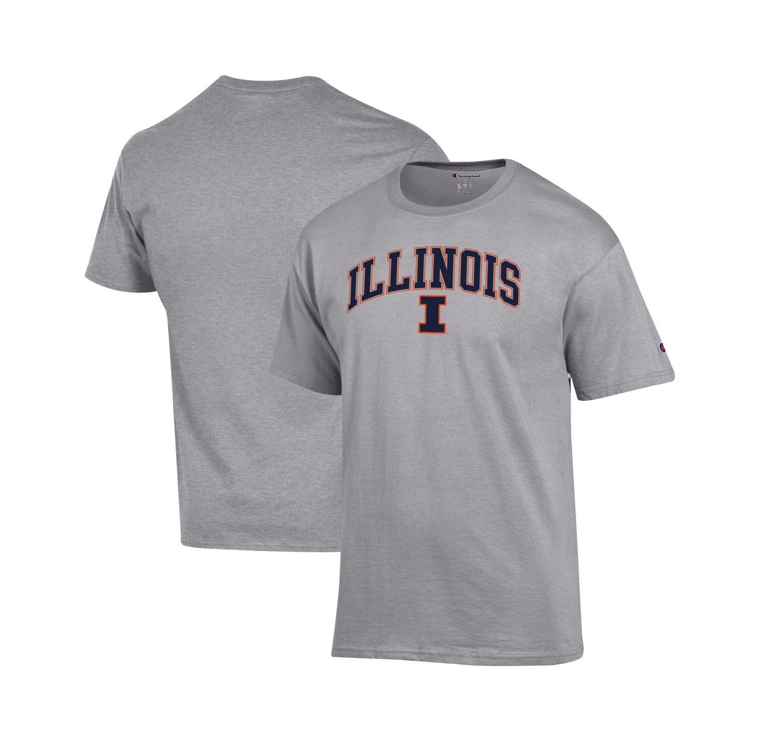 Men's Orange Illinois Fighting Illini Arch Over Logo T-Shirt