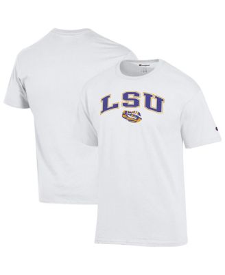 Champion - Men's&nbsp;White LSU Tigers Arch Over Logo T-Shirt