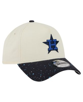 Men's Cream Houston Astros Speckle A-Frame 9FORTY Adjustable Hat