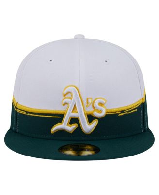 Men's Green/White Athletics Paint Stroke 59FIFTY&nbsp;Fitted Hat