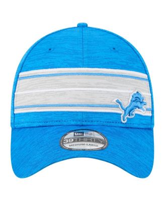 Men's Blue Detroit Lions Stripes 39THIRTY Flex Hat