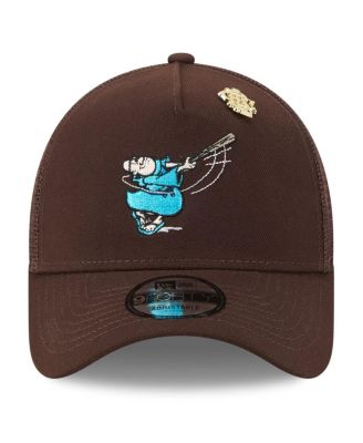 Men's Brown San Diego Padres 2025 Big League Chew A-Frame 9FORTY Adjustable Trucker Hat