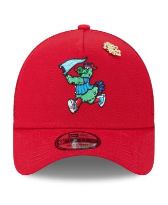 Men's Red Philadelphia Phillies 2025 Big League Chew A-Frame 9FORTY Adjustable Trucker Hat