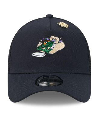 Men's Navy Boston Red Sox 2025 Big League Chew A-Frame 9FORTY Adjustable Trucker Hat