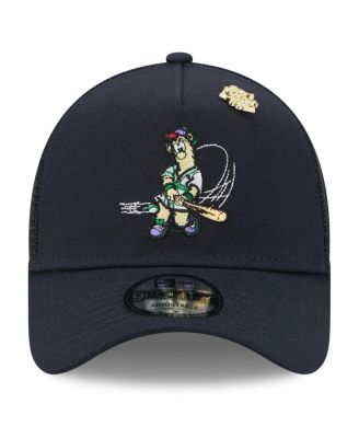 Men's Navy Atlanta Braves 2025 Big League Chew A-Frame 9FORTY Adjustable Trucker Hat