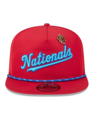 Men's Red Washington Nationals 2025 Big League Chew Golfer Snapback Hat