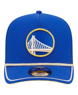 Men's Royal Golden State Warriors Vintage Team Rope A-Frame 9FIFTY Snapback Hat