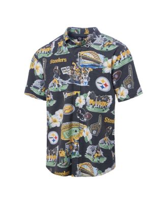 Men's Black Pittsburgh Steelers Scenic Button-Down Shirt