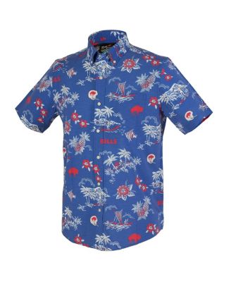 Men's Royal Buffalo Bills Throwback Kekai Performance Button-Down Shirt