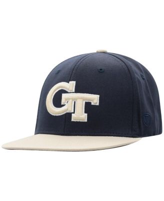 Top of the World - Big Boys and Girls Navy Georgia Tech Yellow Jackets Victory Maverick Snapback Hat