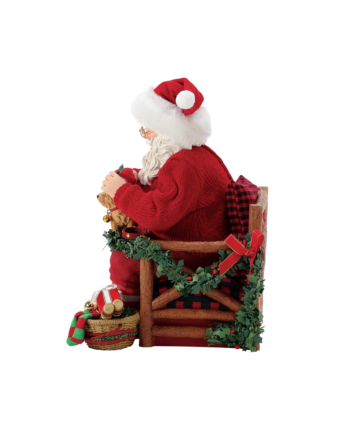 Department Five Possible Dream Santa Happy Holidays Figurine In Red