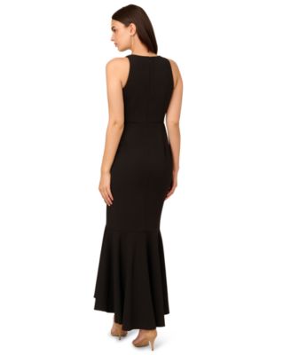 Women's Cascading-Ruffle Crepe Gown