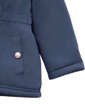 Toddler Girls Puffer Jacket with Sherpa Fleece Lining 2T-4T