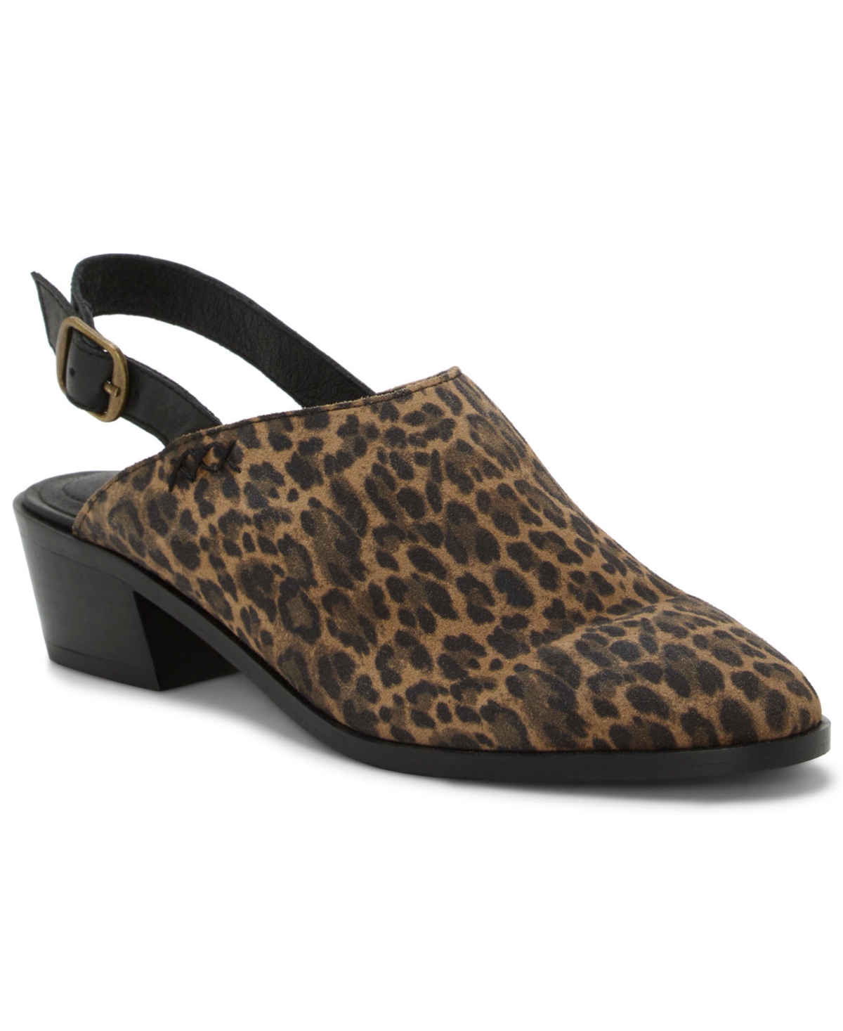 Women's Mylody Slingback Low Heeled Mules - Porcini Suede
