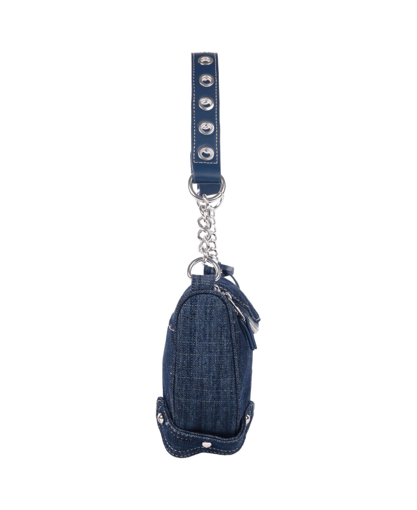 Женская сумка True Religion Chain Handle Denim Hobo, цвет: Синий — фото 5