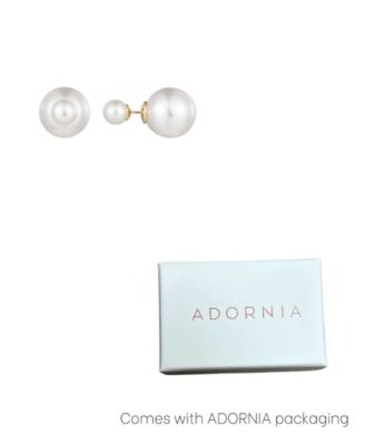 Cultivated Pearl Double Sided Stud Earrings