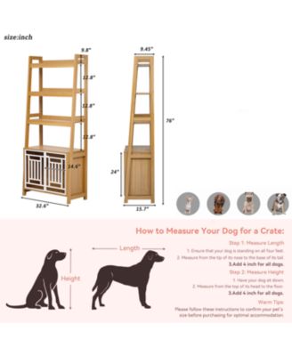 Dog Crate Ladder Bookcase