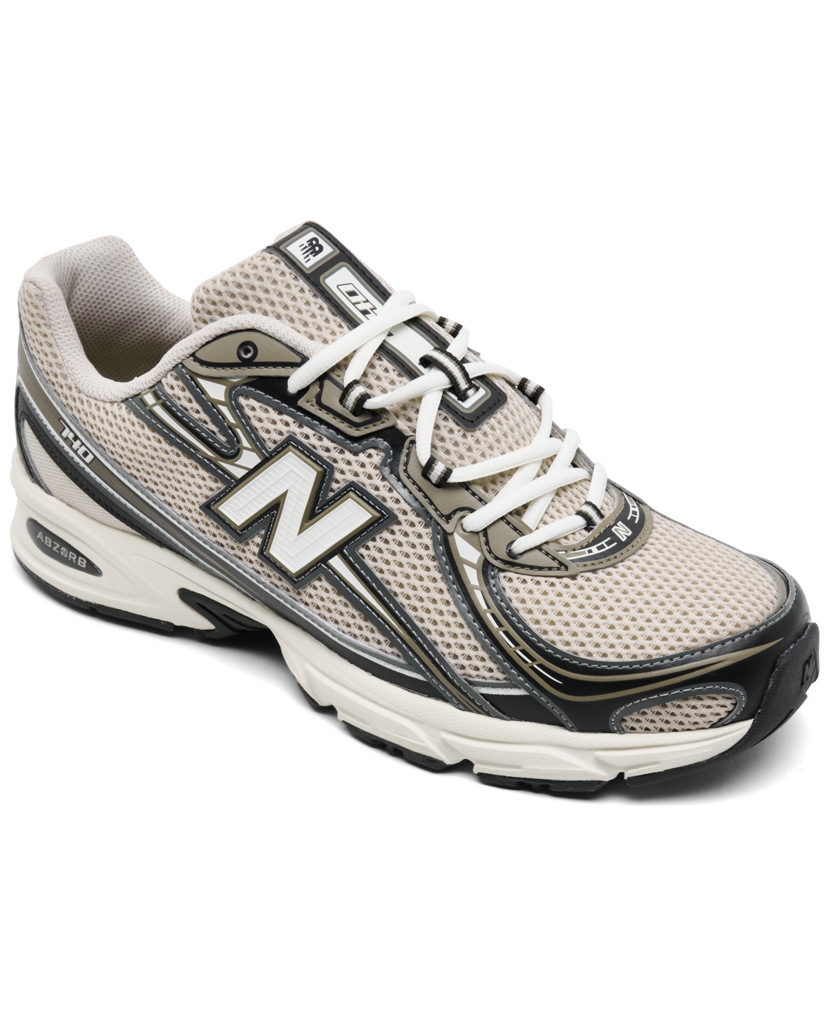 Men's 740 Casual Sneakers from Finish Line - Silver, Castlerock