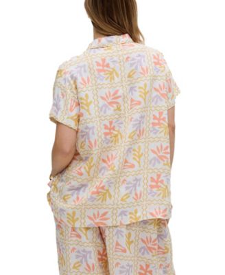 Women's Matisse Button Down Patchwork Floral Print Shirt