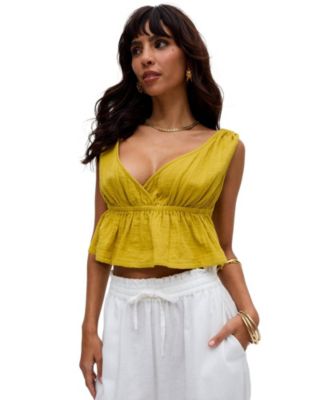 Women's Katty Deep-V Neck Blouse