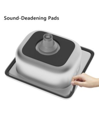 14.9"x14.9"x10.2"Outdoor Kitchen Island with Sink & Grill Cart