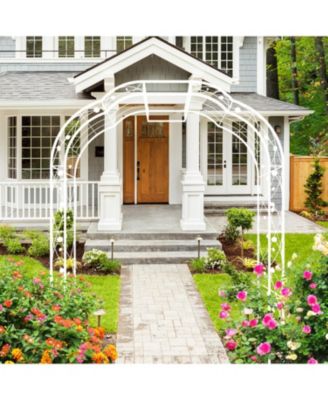 74.4"W x 98.4"H Rustproof Metal Garden Arch