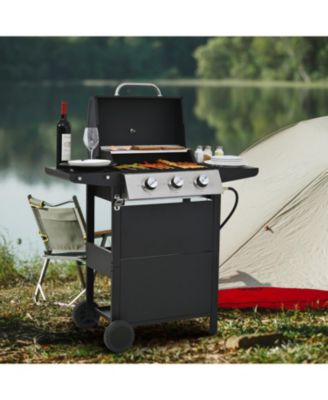 Propane Gas Grill 3 Burner Stainless Steel BBQ