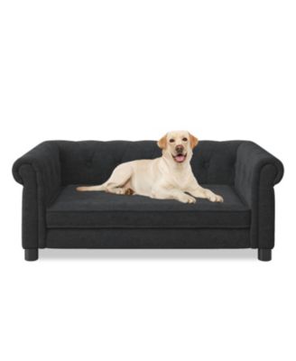 Elegant Elevated Dog Sofa Bed - Black