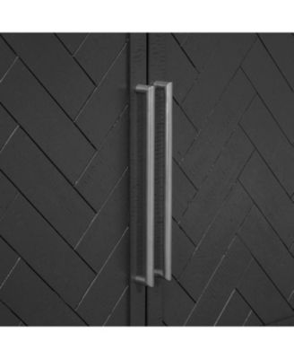 Pine Veneer & MDF 3 Doors, Adjustable Shelves Sideboard Storage Cabinet