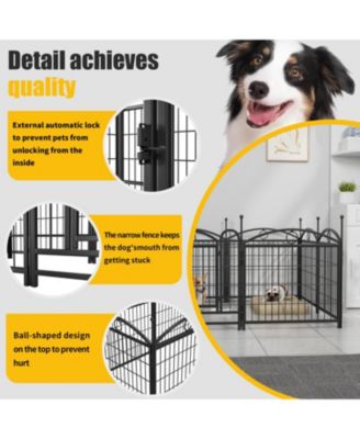 Dog Playpen 24" 8 Panel Metal Pet Fence