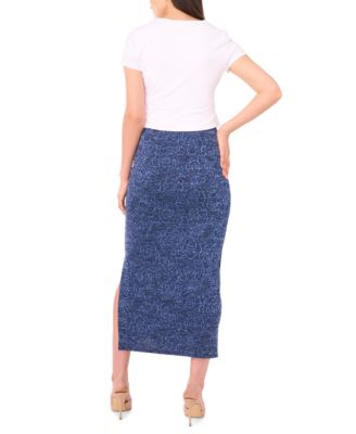 Women's Side-Slit Knit Skirt