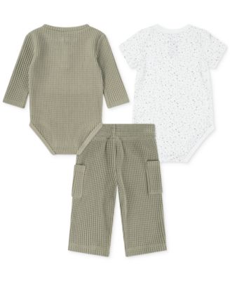 Baby Jumpman Waffle Bodysuits & Pants, 3 Piece Set  