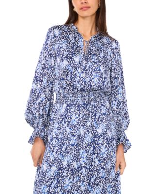 Women's Smocked Ruffle Maxi Dress