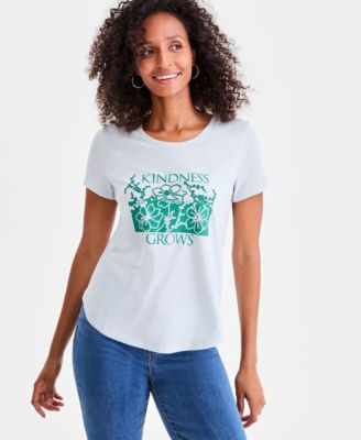 Style & Co - Women's Iris Graphic Crewneck Short-Sleeve T-Shirt